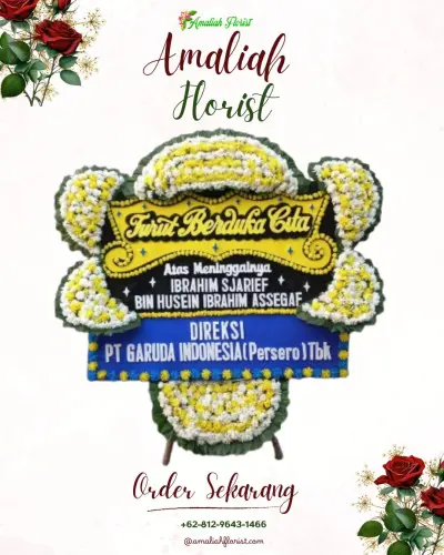 Papan Bunga Duka di Jekan Raya