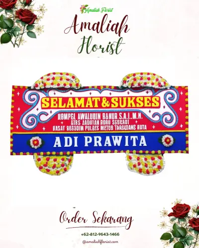 Karangan Bunga Ucapan Selamat di Jekan Raya