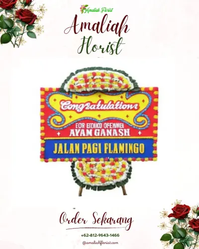 Bunga Papan Congratulation di Jekan Raya